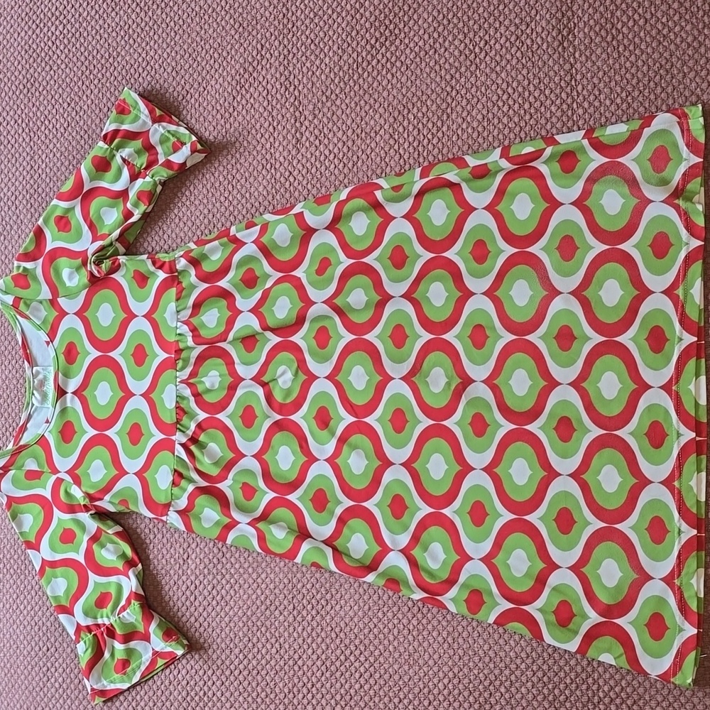 Lolly Wolly Doodle Vibrant Patterned Holiday Dress - Picture 2 of 16